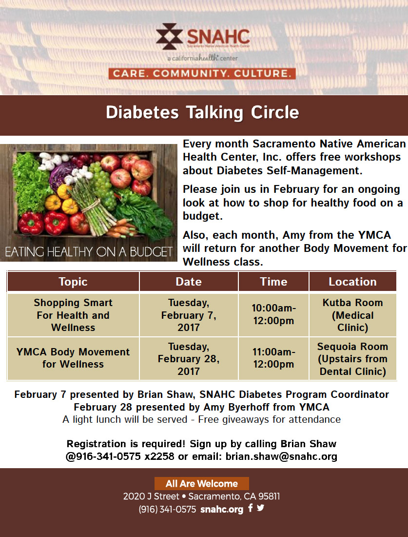 Diabetes Talking Circle flyer